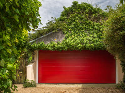 SeceuroGlide Sectional Garage Door in Red